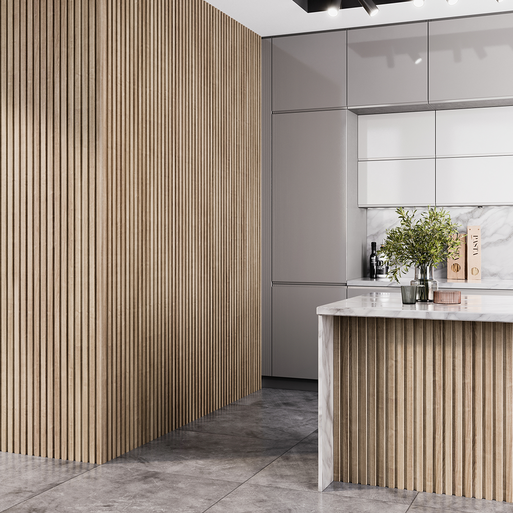 How slatted boards transform plain walls into luxurious features