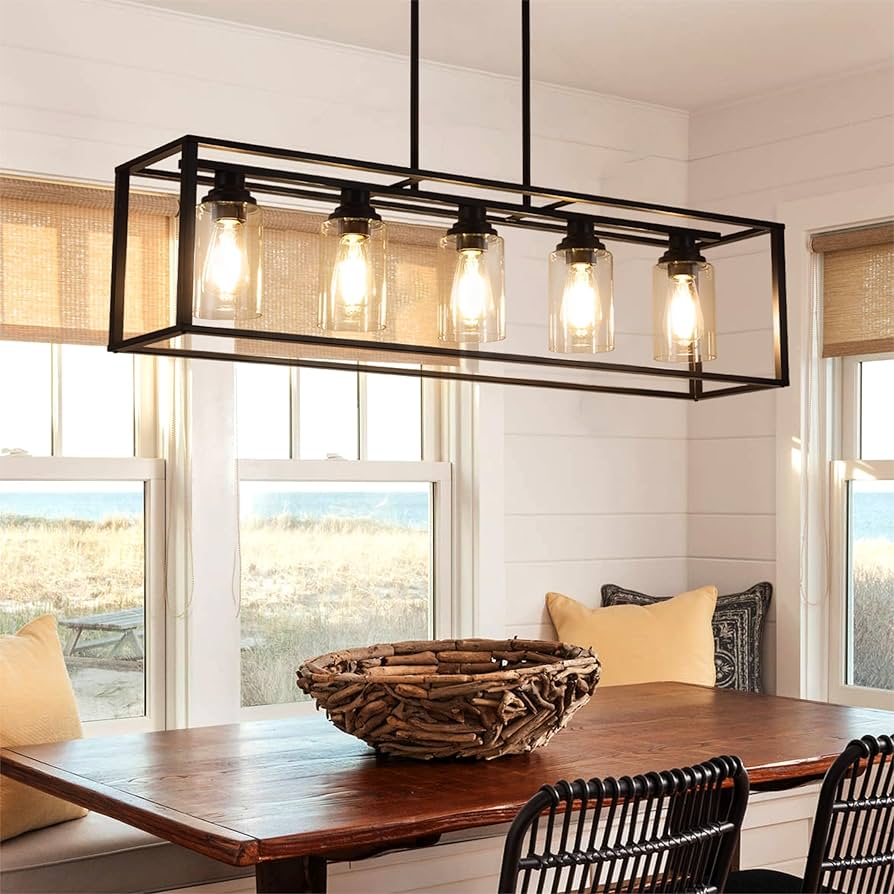 Illuminate Your Evenings with Beautiful Light Fixtures for Dining Room